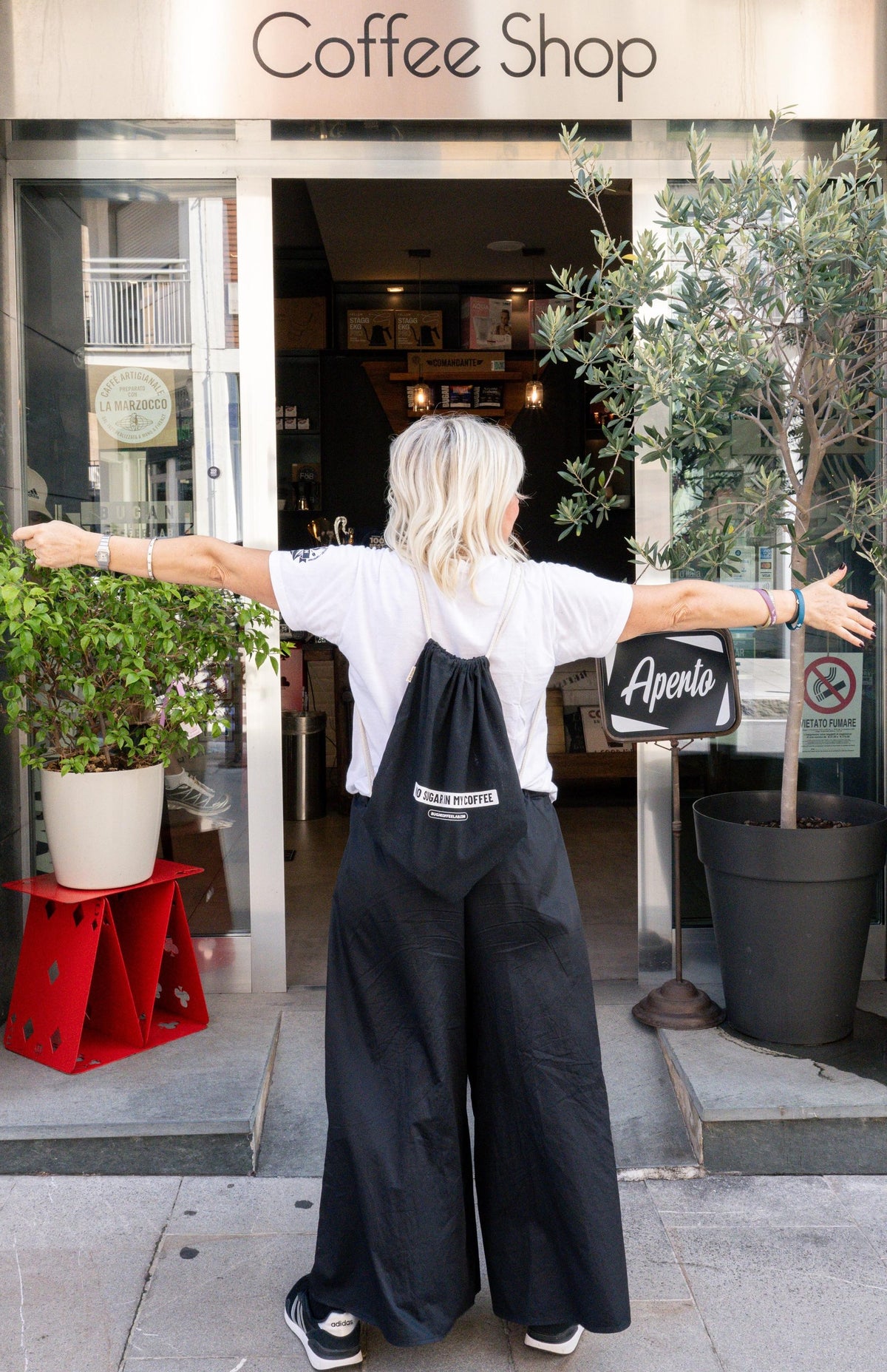 "NO SUGAR IN MY COFFEE" TOTE BY BUGAN